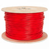 TechCraft - Solid Fire Alarm Cable, 18AWG, 2 Conductors, Shielded, FPLR / CMR, 1000 Foot Length, Red - - Mounts For Less