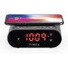 Timex - Dual Alarm Clock Radio with LED Display, Wireless Charging and Battery Backup, Black - - Mounts For Less