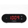 Timex - Dual Alarm Clock Radio with LED Display, Wireless Charging and Battery Backup, Black - - Mounts For Less