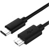 USB 2.0 Cable Micro B Male To Type-C Male 6.5 Ft Black - - Mounts For Less