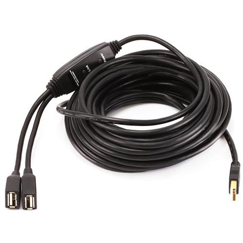 USB 2.0 Extension Cables Type A 1x Male/ 2x Female 32 ft ACTIVE - - Mounts For Less