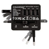 Veho TA-1 - Universal Multi-Region Travel Adapter with 4 USB 5V / 3.5A Ports, Black - - Mounts For Less