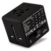 Veho TA-1 - Universal Multi-Region Travel Adapter with 4 USB 5V / 3.5A Ports, Black - - Mounts For Less