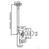 Veriom Ceiling Bracket Mount Universal HDTV LED LCD PLASMA 23" To 42" - - Mounts For Less