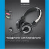 Vivanco - Headset with Microphone, Wired and Lightweight, Black - - Mounts For Less