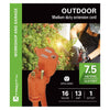 Xtrciity - 1 Plug Electrical Extension Cord with Grounding, 7.5 Meter Length, For Outdoor Use, Orange - - Mounts For Less