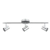 Xtricity - 3 Heads Ceiling Light, 25.59 '' Width, From The Westminster Collection, Chrome - - Mounts For Less