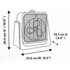 Xtricity 4-80308 Carson Heater + Fan Metal Heating 750W-1500W White - - Mounts For Less