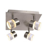Xtricity - 4 Head Ceiling Light with Integrated LED, 10.2 '' Width, From Hope Collection, Nickel - - Mounts For Less