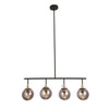 Xtricity - 4 Head Pendant Lights, 11 '' Height, From Bolton Collection, Black - - Mounts For Less