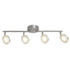 Xtricity - 4 Heads Ceiling Light with Integrated LED, 28.34 '' Width, From Anita Collection, Nickel - - Mounts For Less