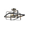 Xtricity - 4-Light Ceiling Light, 16.5'' Width, From the Sunkey Collection, Black - - Mounts For Less