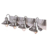 Xtricity - 4 Light Vanity Light, 27.1'' Width, From the Baltimore Collection, Nickel Finish - - Mounts For Less