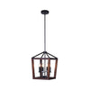 Xtricity - Pendant Light, 11.8'' Width, From the Gustavo Collection, Black and Brown - - Mounts For Less
