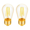 Xtricity - Set of 2 Old Fashioned LED Bulbs, 3W, E26 Base, 2200K Soft White - - Mounts For Less