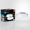 Xtricity - Set of 2 Round Ceiling Lights with Integrated LEDs, 11 '' Diameters, 15W, From the Verona Collection, Silver - - Mounts For Less