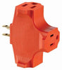 Xtricity Triple Tap Grounded Wall Adapter Orange - - Mounts For Less