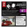 Xtricity recessed lighting led 4'' 12w/720l/5000k/round-nickel - - Mounts For Less