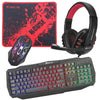 Xtrike Me CM-406 - Keyboard, Mouse, Headset and Mat Set, Wired with Backlight - - Mounts For Less