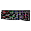 Xtrike Me GK-980 - Mechanical Gaming Keyboard, Wired with 104 Keys and Backlight, Black - - Mounts For Less