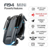 ZFR - 4K Wide Angle Dual Lens Drone with Storage Case and Remote Control, Black - - Mounts For Less