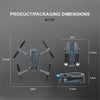 ZFR - 4K Wide Angle Dual Lens Drone with Storage Case and Remote Control, Black - - Mounts For Less