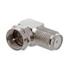 Adapter for coaxial cables RG-59/6 F/F 90 degrees angle - - Mounts For Less