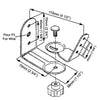 AMX BS-03 Swivel Speaker Mounts For Home Theater In Steel Black Sold In Pair - - Mounts For Less