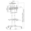 AMX BTC-102 Rolling TV Cart For LED PLASMA LCD 37" To 70" - - Mounts For Less