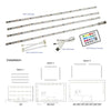AMX Complete LED Kit for Flat Screen Television Backlighting 32" to 65" - - Mounts For Less