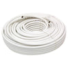 Coaxial cable 100ft RG-6 White "60% Braided" without connectors - - Mounts For Less