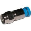 Compression connectors F-Type for RG-6 coaxial Blue 50pk - - Mounts For Less
