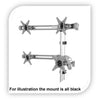 Desk mount bracket articulated for 4 monitors 10 - 24 in - - Mounts For Less