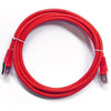 Ethernet cable network Cat6 550MHz RJ-45 shield 50 ft Red - - Mounts For Less