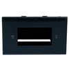 EZ-Mount pass-thru wall plate 1 Gang - Black - - Mounts For Less