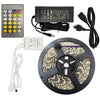 GlobalTone Warm/Cold White 5050 LED Strip Complete Kit IP67 5M With Cul Certified Power Supply - - Mounts For Less