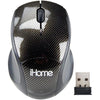 iHome Wireless Optical Notebook Mouse With Nano USB Receiver Black - - Mounts For Less