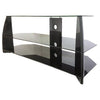 Impressions BTV-202 TV Audio-Video Table With 3 Shelves In Tempered Glass - - Mounts For Less
