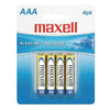 Maxell - AAA Alkaline Batteries, 4 Pack - - Mounts For Less