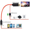 MHL HDMI Cable for Samsung Galaxy Galaxy S3 & +, Note 2 & + Red - - Mounts For Less