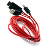 MHL HDMI Cable for Samsung Galaxy Galaxy S3 & +, Note 2 & + Red - - Mounts For Less