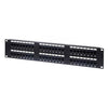 Patch Panel Cat6 48 ports with rack mount bracket UL - - Mounts For Less
