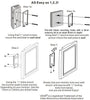 Royal Mounts ROY7601B Universal Wall Mount fixed slimHDTV LCD LED PLASMA 10"-27" - - Mounts For Less