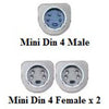 Splitter S-Video Male (1) to S-Video Female plugs (2) - - Mounts For Less