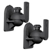 Swivel satellite speaker mounts black pair max 15 Lbs - - Mounts For Less