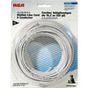 Telephone & alarm 4 conductors 22 AWG round 50ft White - - Mounts For Less